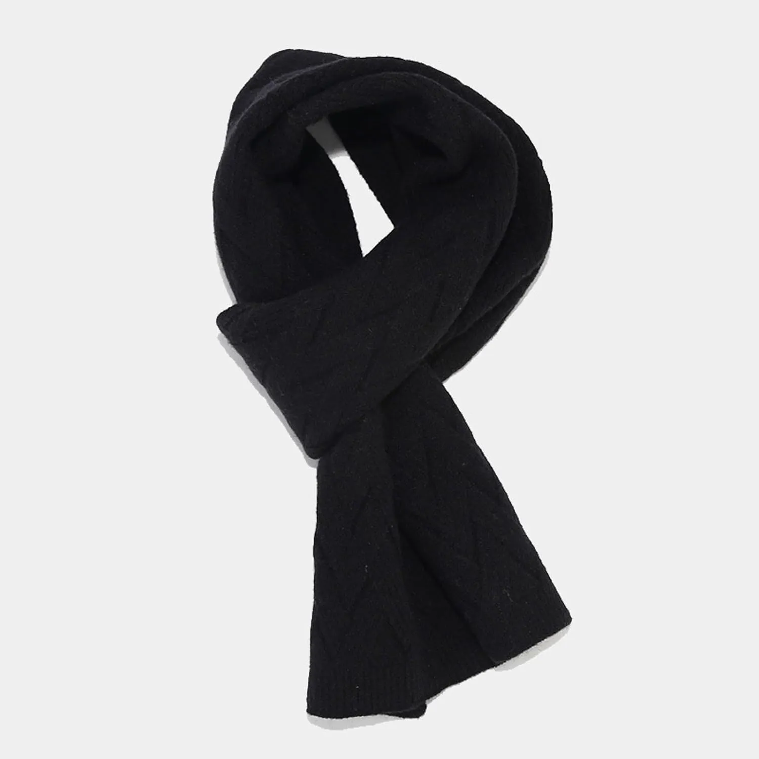 3 in 1 Set Women Men Beanie Scarf Gloves Set Fleece Lined Pom Pom Beanie Warm Knit Long Scarf Gloves for Cold Weather