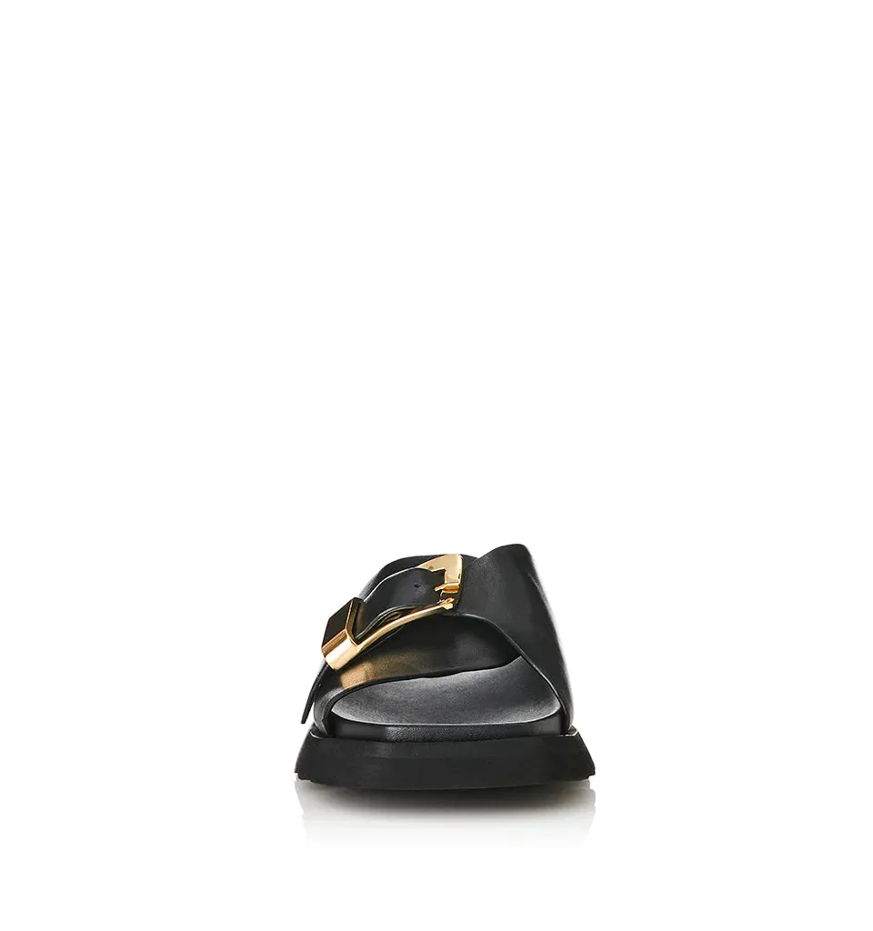 ALIAS MAE Womens Kiaro Sandals - Black Leather