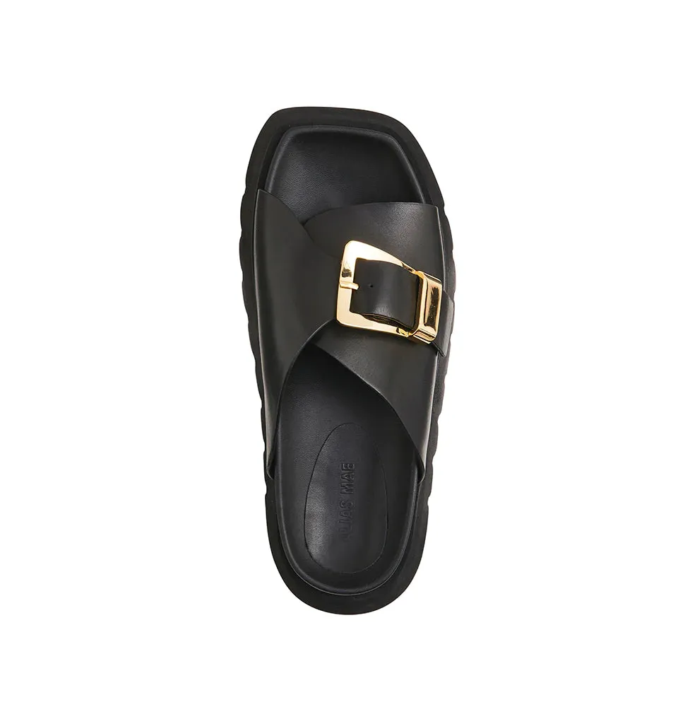 ALIAS MAE Womens Kiaro Sandals - Black Leather