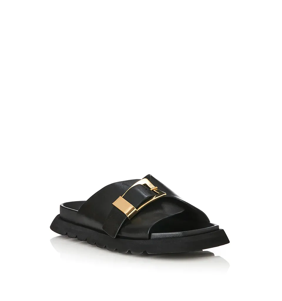 ALIAS MAE Womens Kiaro Sandals - Black Leather