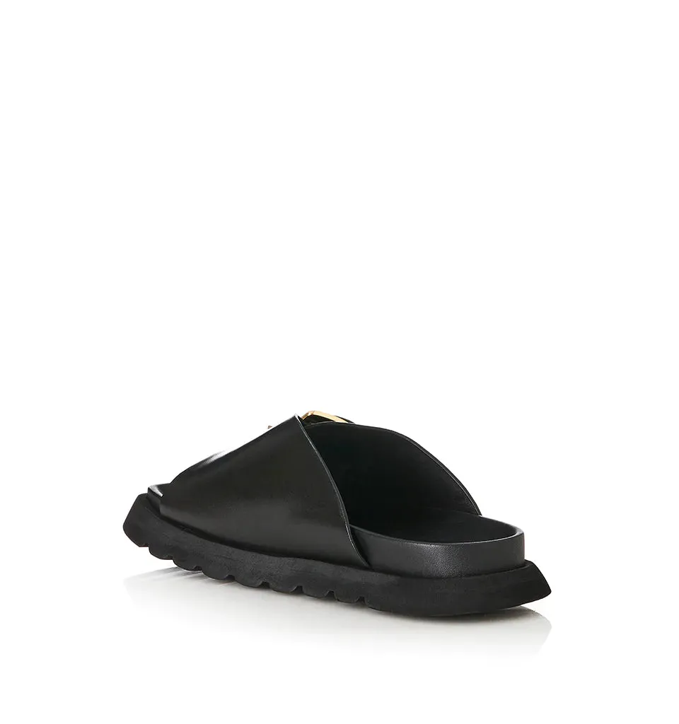 ALIAS MAE Womens Kiaro Sandals - Black Leather