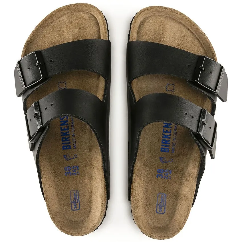 Birkenstock Arizona Soft Footbed - Black Birko-Flor