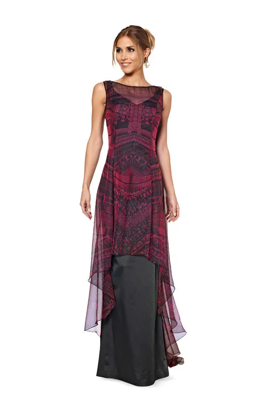 Burda 6866 Misses Evening Dress pattern