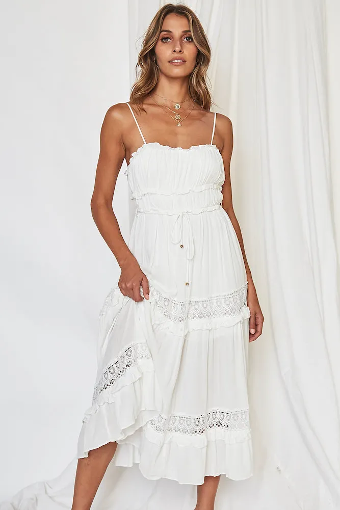 I See You Midi Dress White