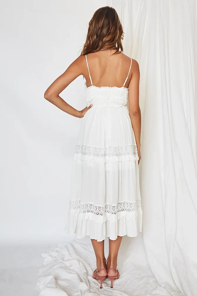 I See You Midi Dress White