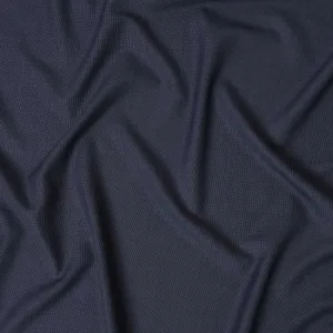 Midnight Blue Super 150's Italian all Wool Suiting Fabric – 3.5 Meters, 150 cm Width, Made in Italy-D20546