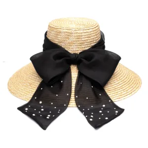 Mirabel Organza Wide-Brim Sunhat