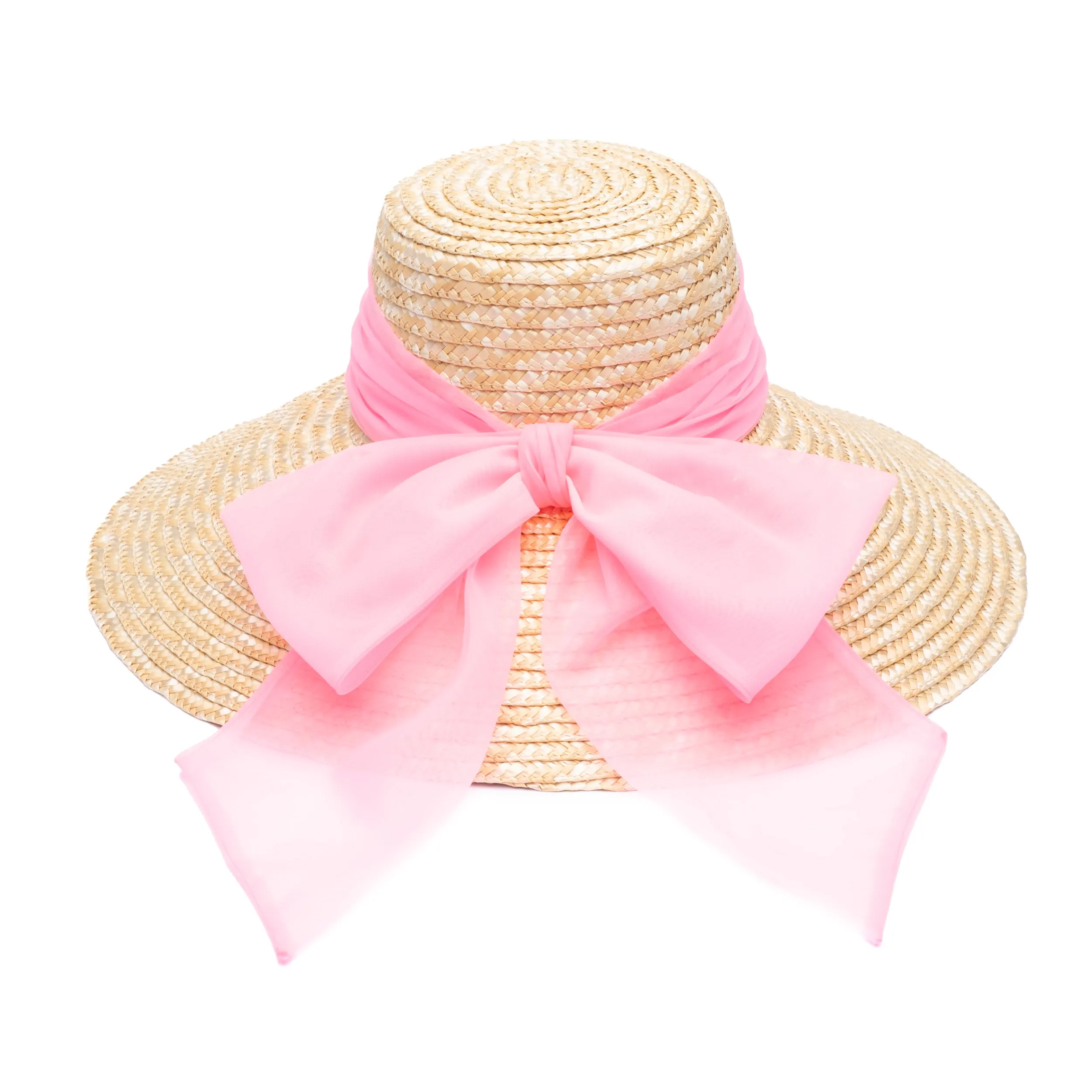 Mirabel Organza Wide-Brim Sunhat