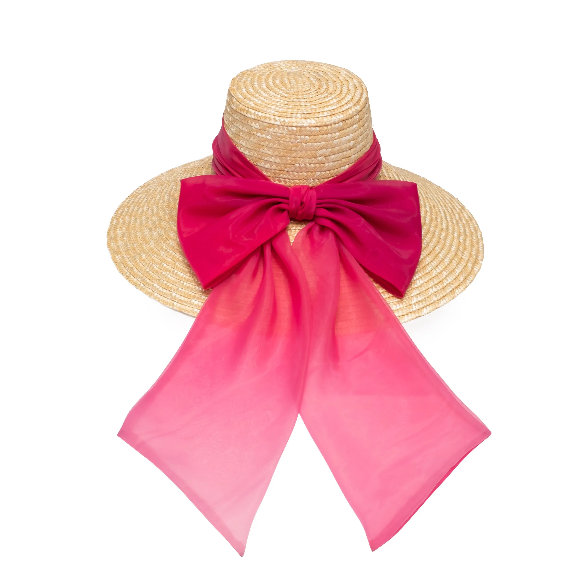 Mirabel Organza Wide-Brim Sunhat
