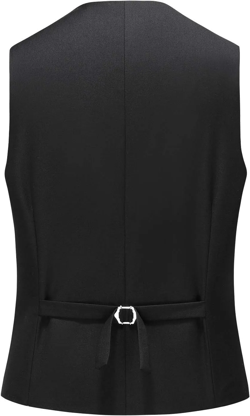 MOGU Men 3 Piece Suit Slim Fit Wedding Tuxedos Formal Prom Suits