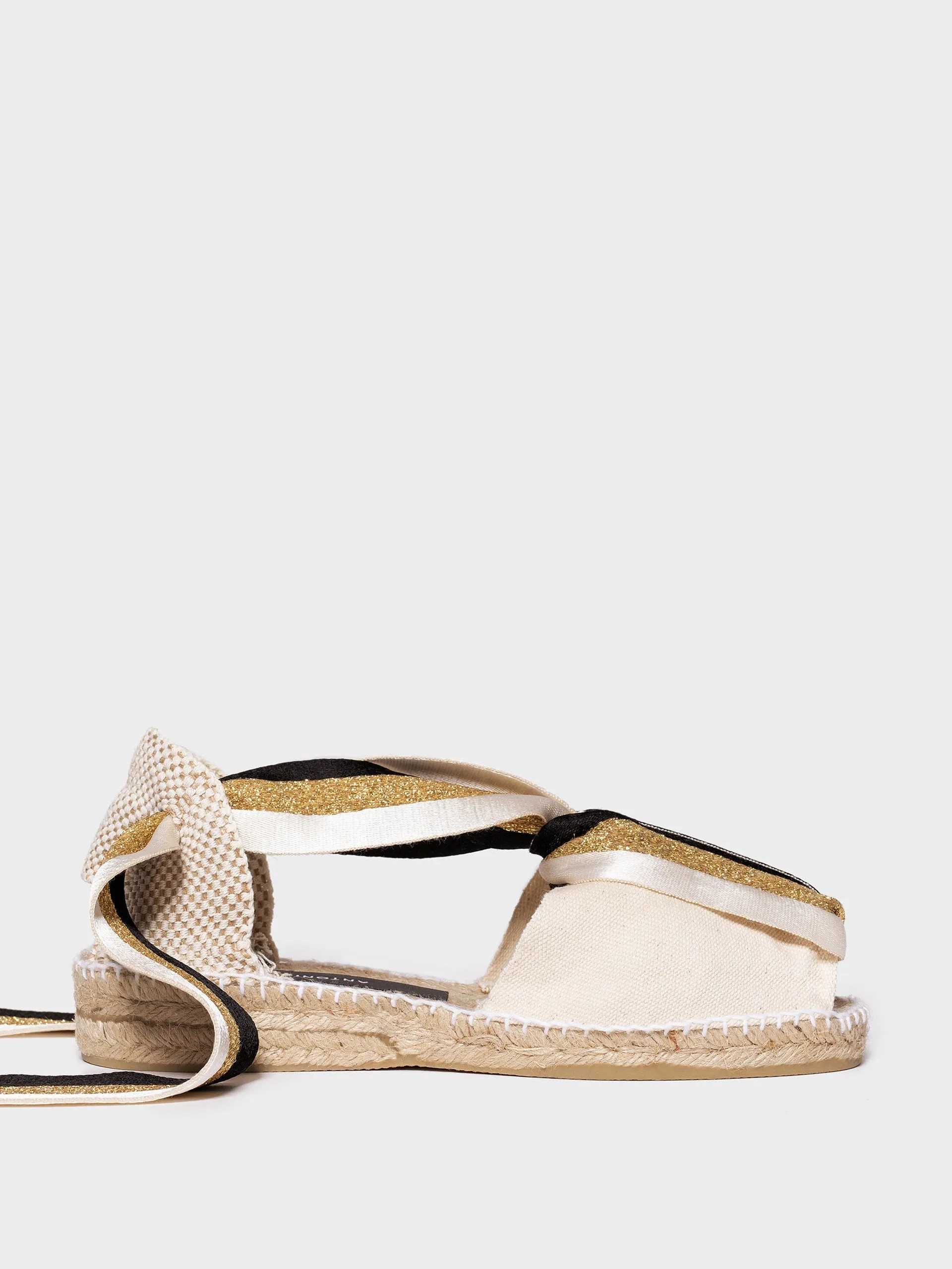 New gold Amalia espadrilles