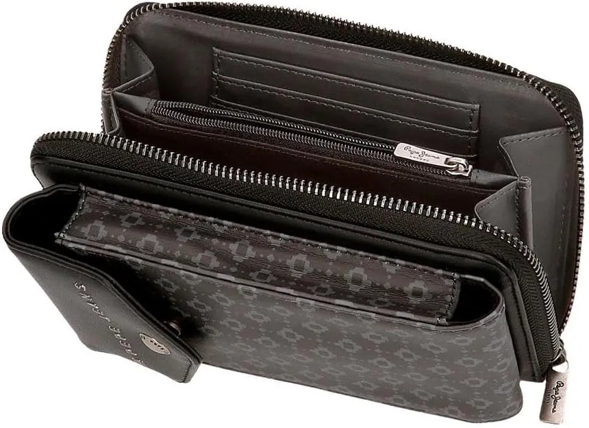 Pepe Jeans Bethany Faux Leather Wallets and Wallets Black Green Various Sizes