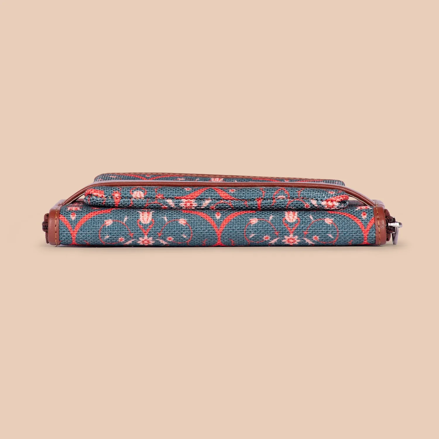 Sheesh Mahal Jaali Motif Classic Zipper Wallet