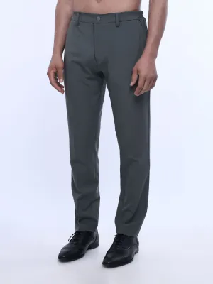 Soft Handle Tailored Dark Grey Trousers
