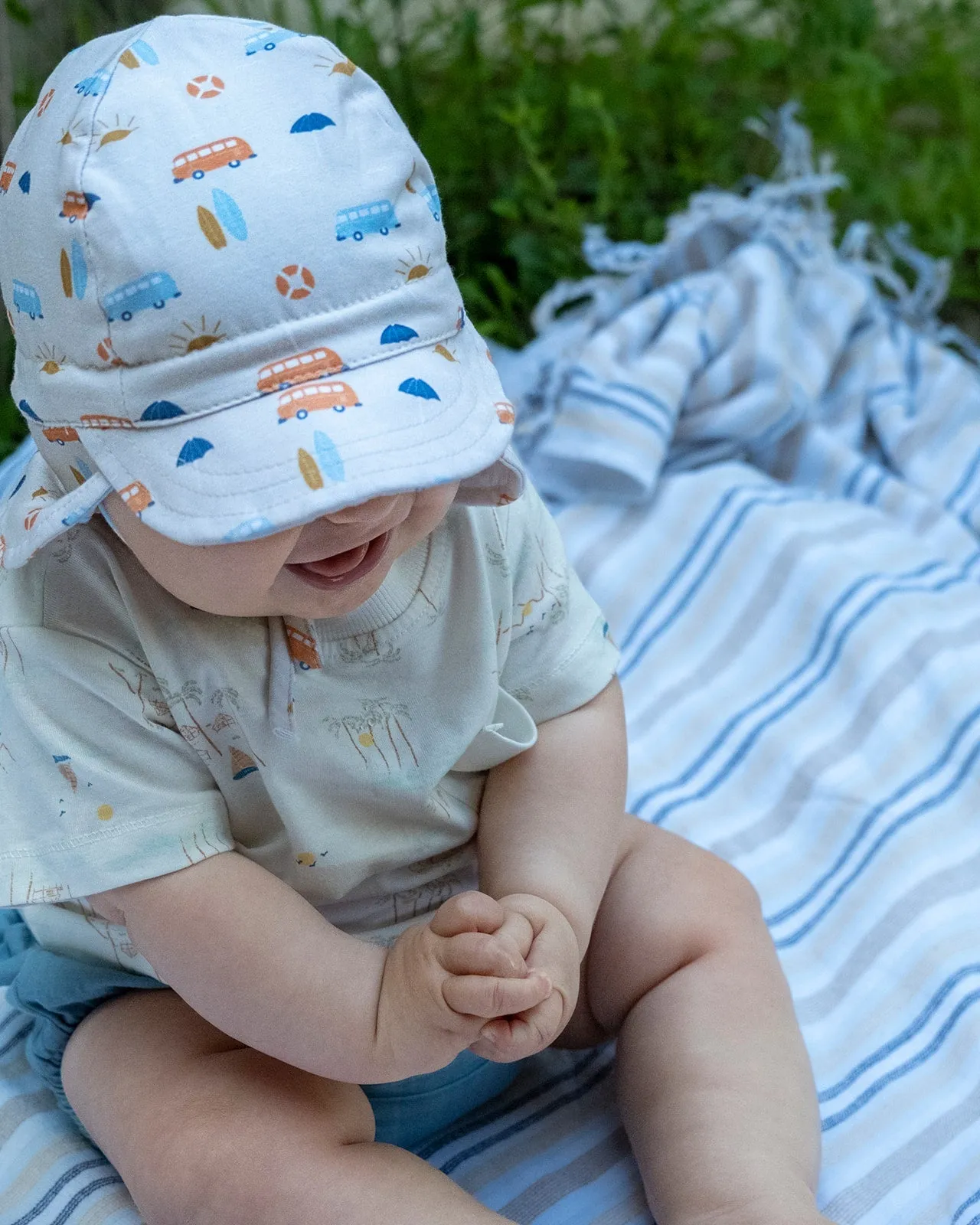 Sunrise Surfer Flap Hat