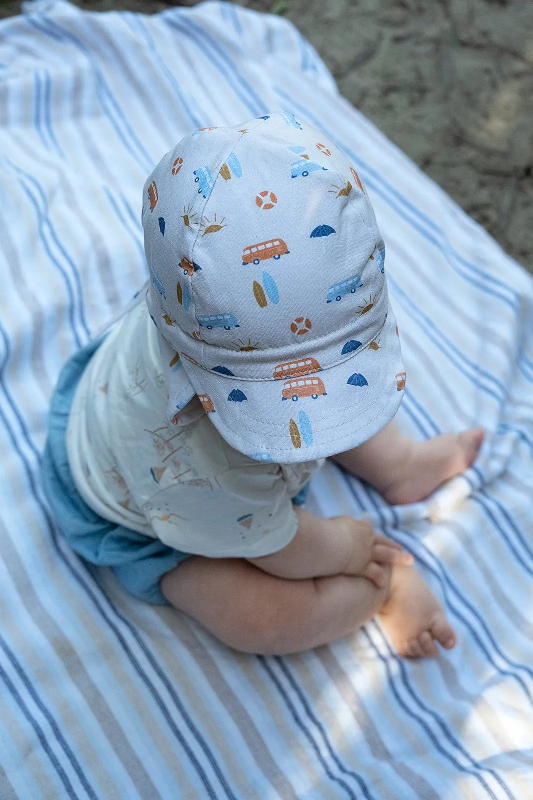 Sunrise Surfer Flap Hat