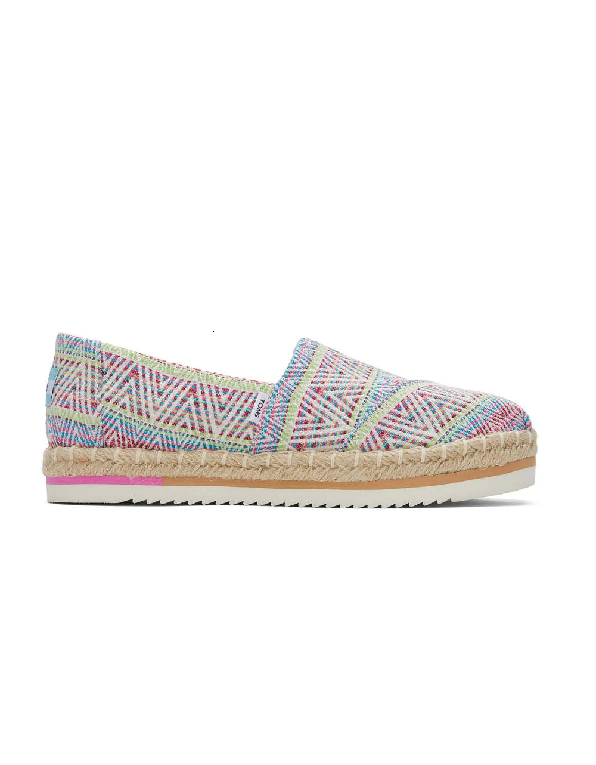 Toms Alpargata Rope Platform Natural Diamond Global Woven
