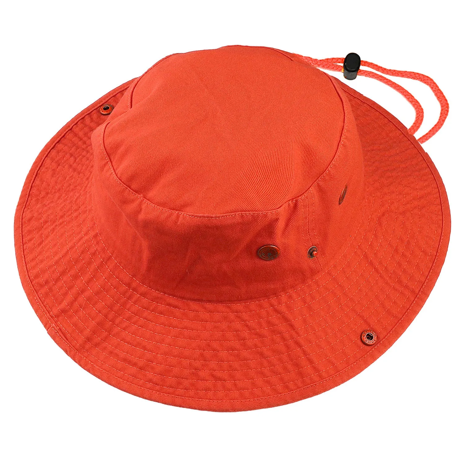 Wide Brim Boonie Hat - Orange